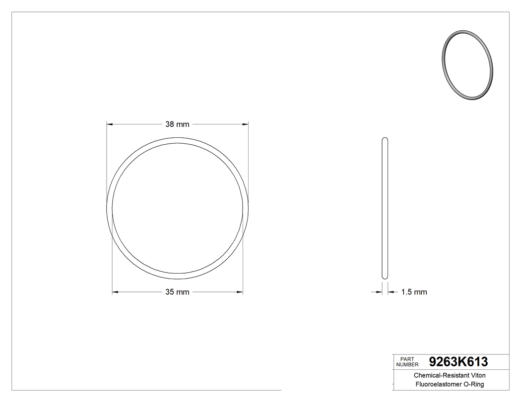 Technical drawing - 9263K613